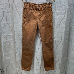 Maison Jules Men's Brown Slim Chino Pants